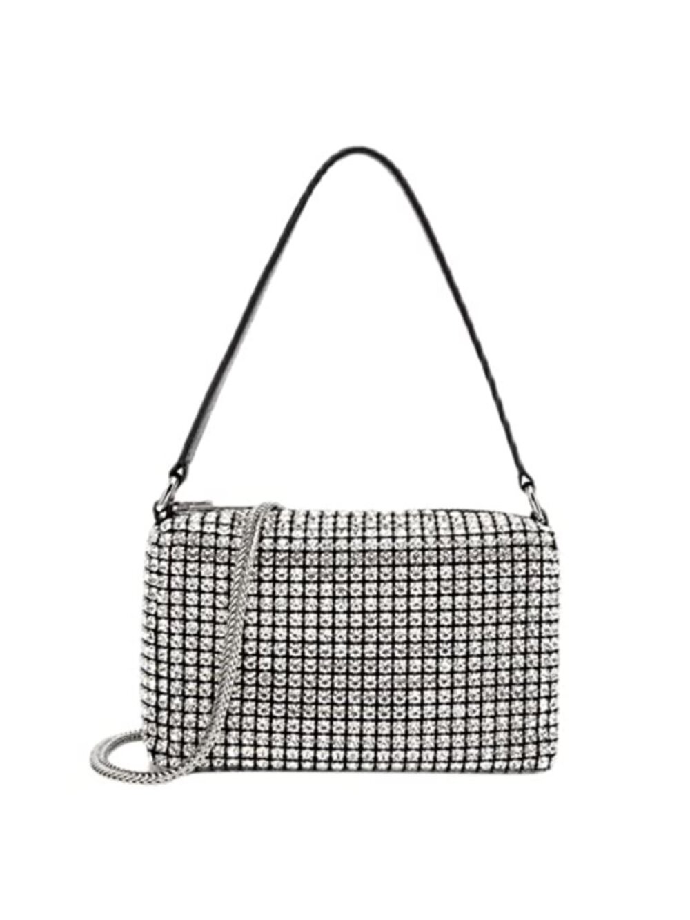 Rhinestone Clutch Evening Bag Zipper Closure Prom Purse for Women